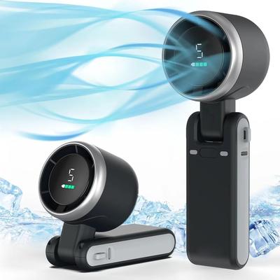 Uplifted Trends Desk Fan With Phone Holder Quiet Cooling & Hands Free Video Streaming black