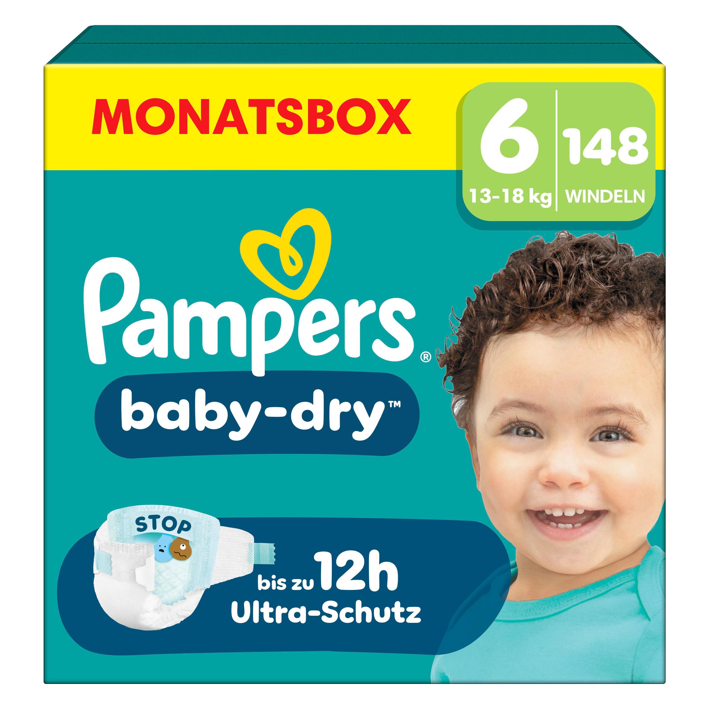 Pampers Baby-Dry (Gr. 6, Monatsbox, 148 Stk.) (8006540785133)
