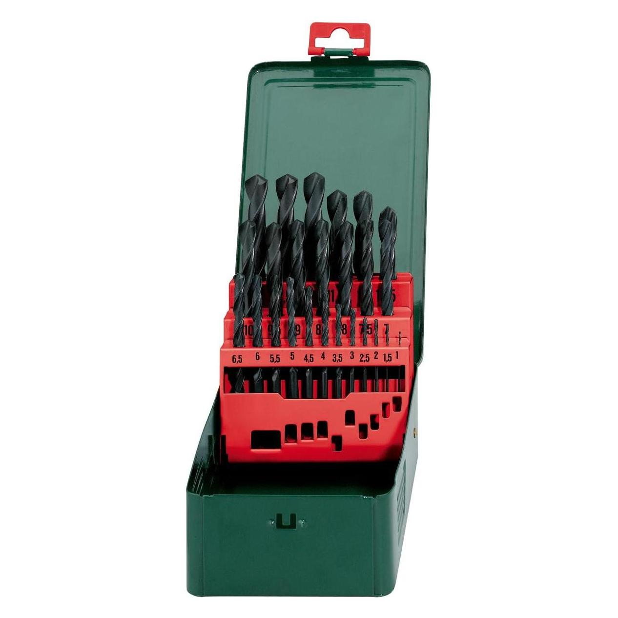 Metabo HSS-R-Bohrerkassette 25-Teilig "Promotion" (1 mm, 1.5 mm, 2 mm, 2.5 mm, 20 mm, 25 mm, 3 mm, 3.5 mm, 4 mm, 4.5 mm, 5 mm, 6 mm, 8 mm) (627152000)