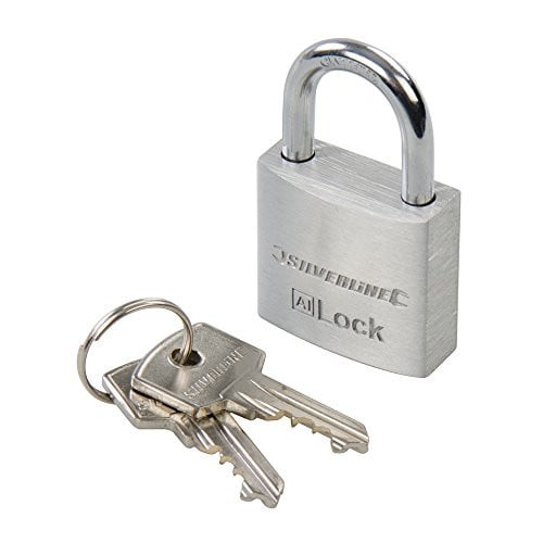Silverline Aluminium Hangslot met Korte Schakel - 30 mm - Inclusief 2 Sleutels