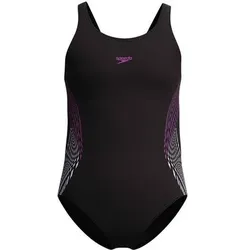 SPEEDO Kinder Schwimmanzug Girls Placmement Muscleback, Größe 152 in Lila Lila