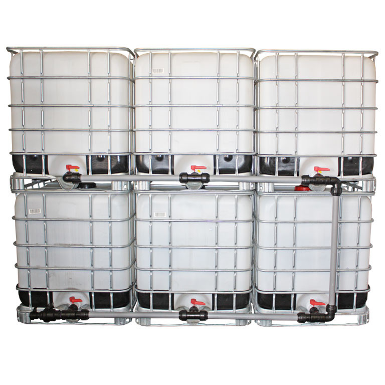 REKUBIK IBC Adapter 2" Camlock Dose - 6 IBC neben-/übereinander Tankverbindung 50mm Rohr