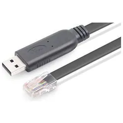 MicroConnect USBETHM Kabelschnittstellen-/Gender-Adapter USB A RJ45 Schwarz (1.80 m), Netzwerkkabel