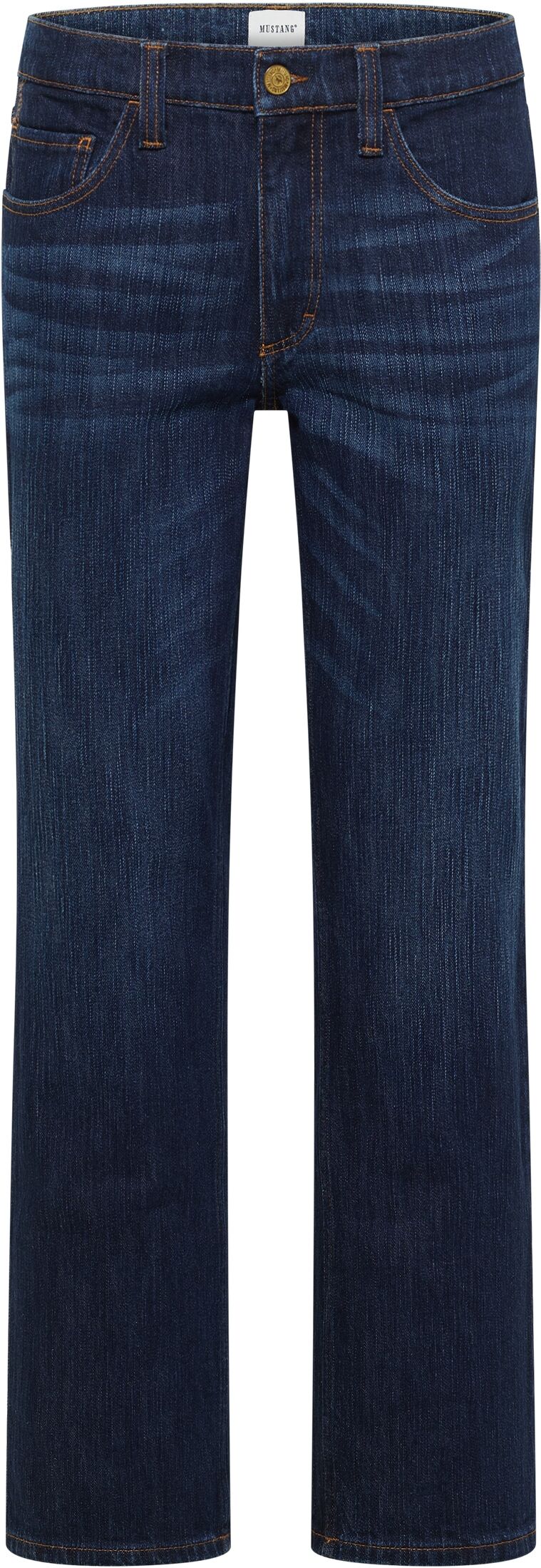Straight-Jeans MUSTANG "Herren Style Big Sur Straight", Herren, Gr. 33, Länge 34, blau (802 dunkelblau), Denim/Jeans, 99% Baumwolle, 1% Elasthan, unifarben, straight fit, Jeans Straight-Jeans 802 dunkelblau 33, Länge 34
