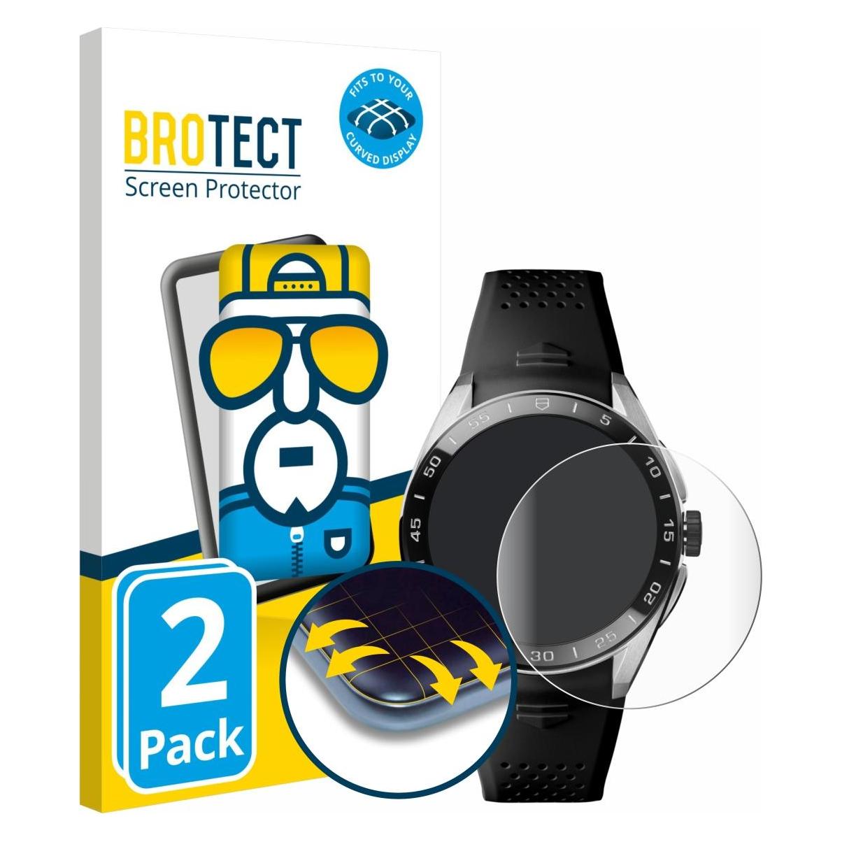 Brotect Fullscreen für TAG Heuer Connected Calibre E5 (45 mm) Schutzfolie Displayschutz Folie Klar (5161102)