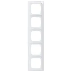 Eltako 30055775 5-fach-Universalrahmen, reinweiß glänzend R5UE55-wg