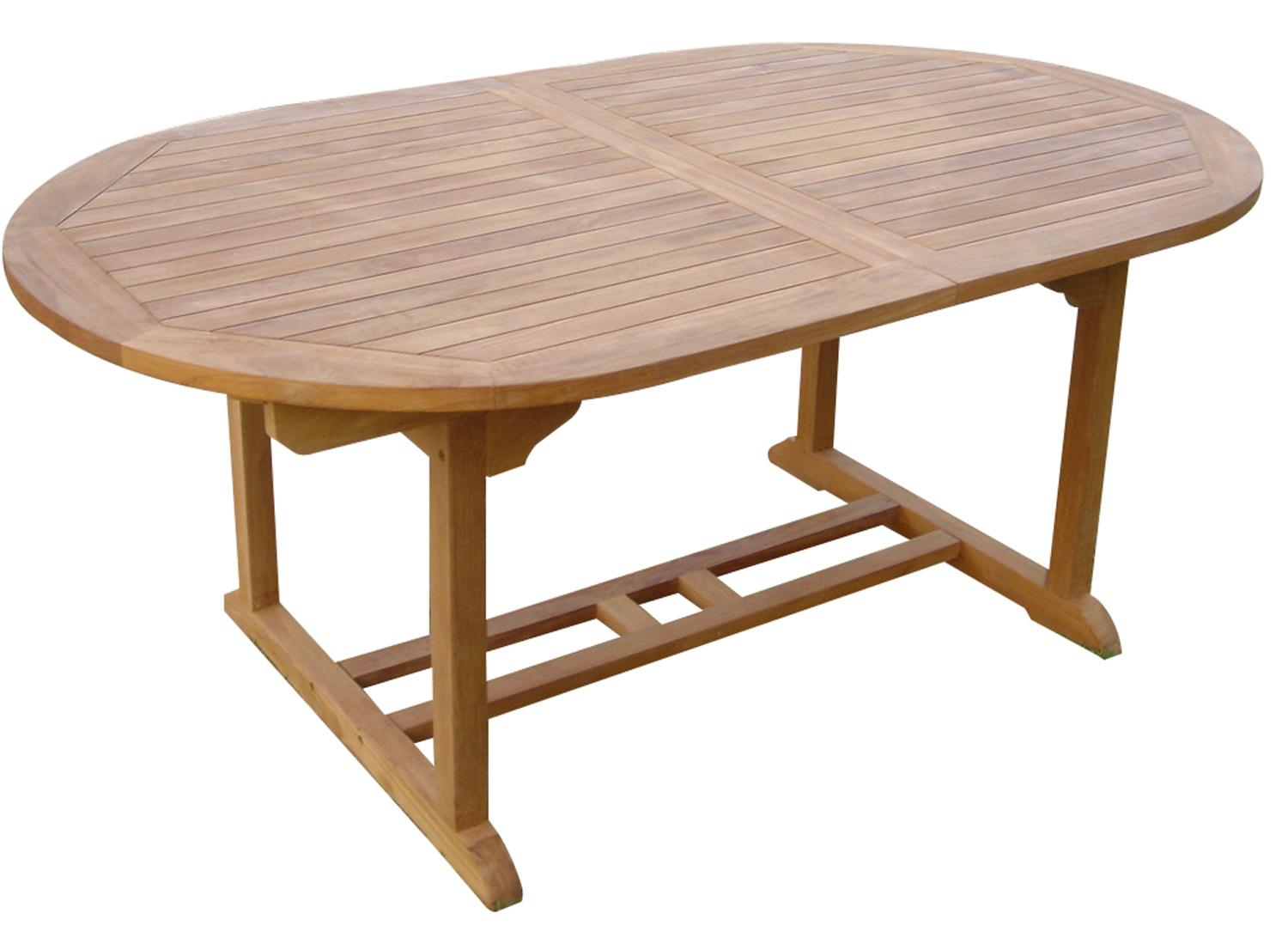 Teak Tisch Gartentisch Garten ausziehbar Esstisch Teakmöbel Holztisch 210/160cm