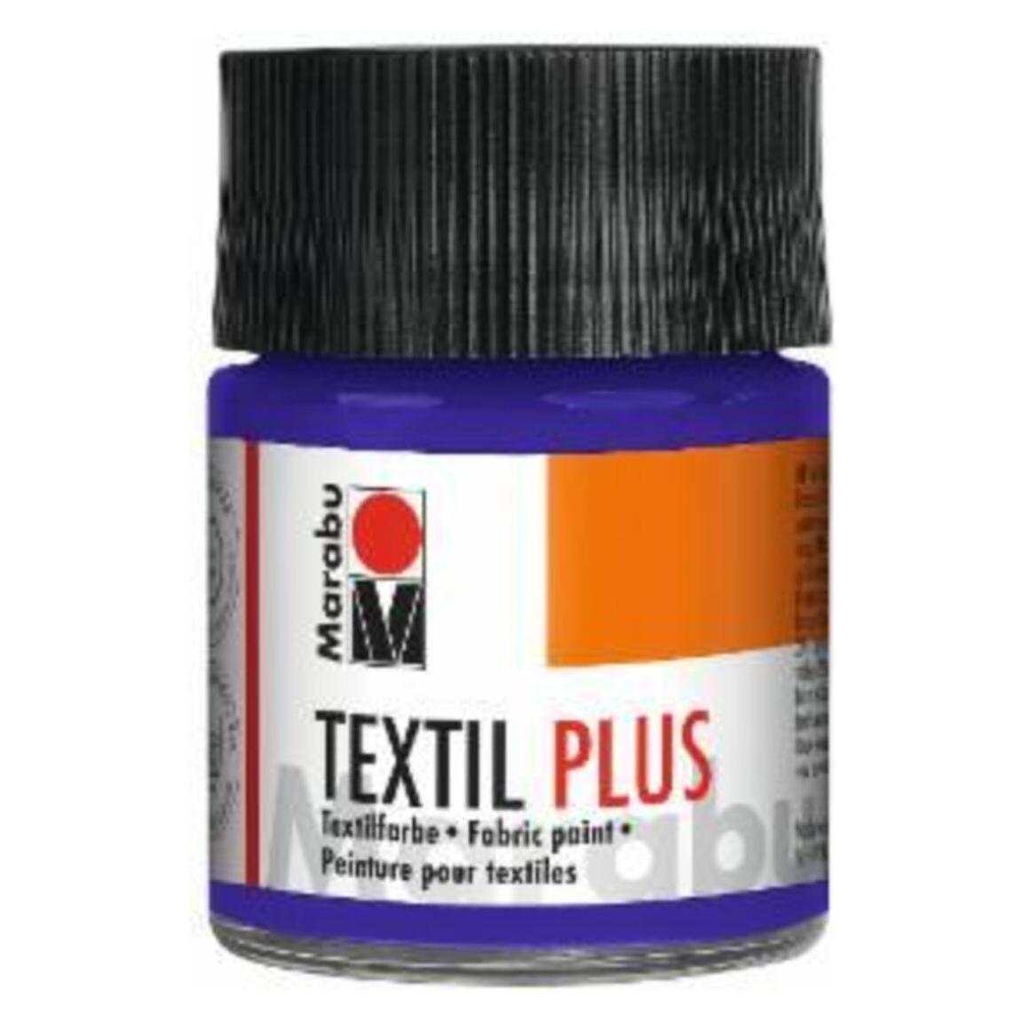 Marabu Stoffmalfarbe Textil plus, 50 ml, violett dunkel 051 (50 ml) (17150005051)