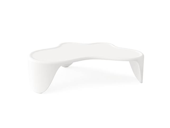 SLIDE table basse SLOTH (Blanc brillant - polyuréthane)