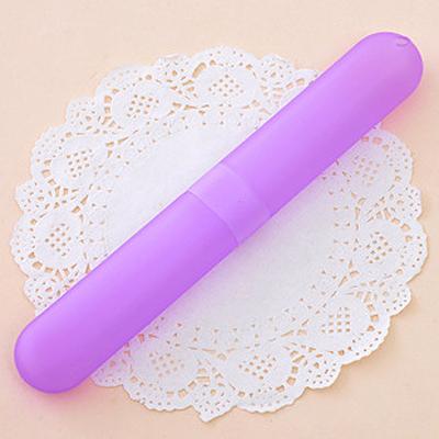 Youfap Market Portable Toothbrush Holder Case, Travel Hiking Camping Toothbrush Protector Box purple
