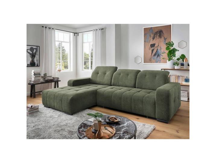 ECKSOFA Vicari Dunkelgrün S: 292x185cm