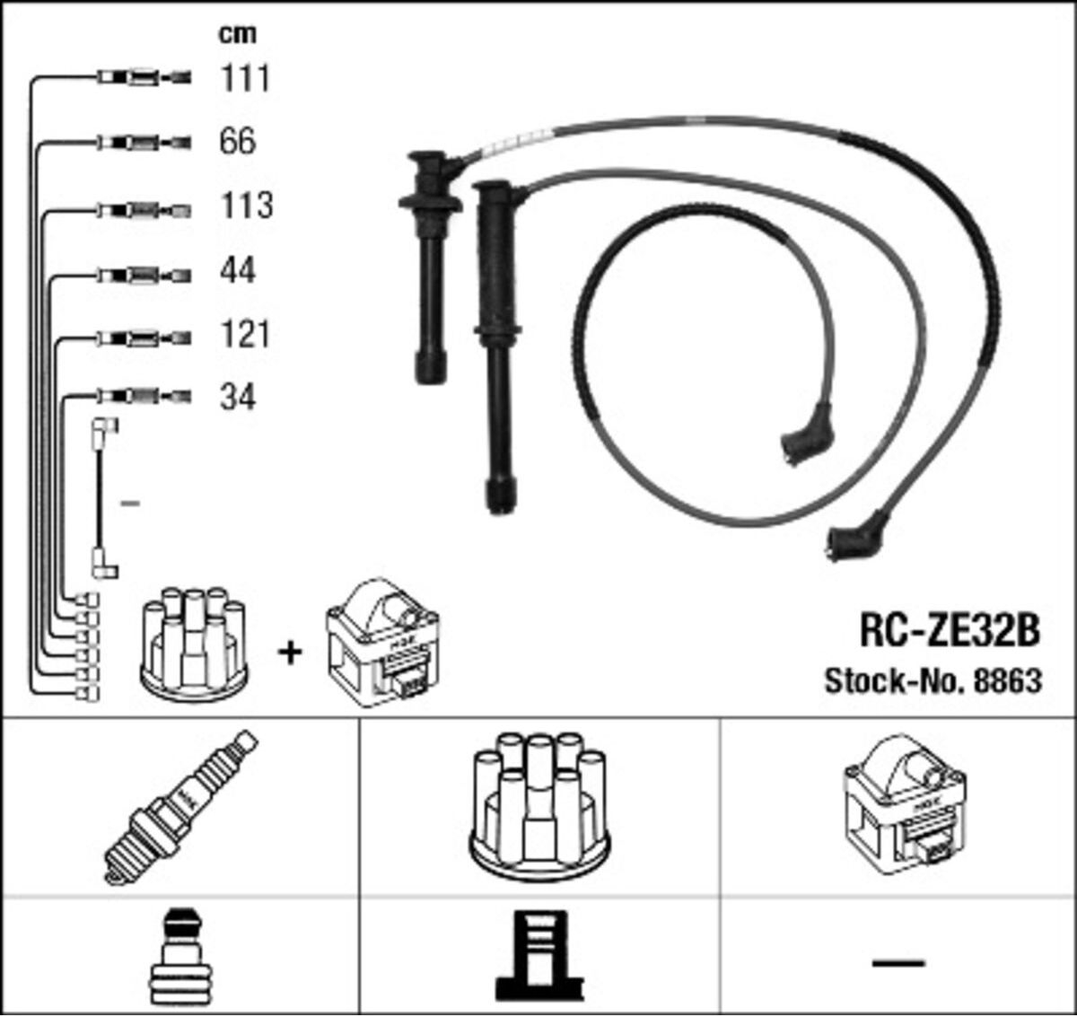 Zündleitungssatz NGK 8863
