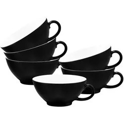 TEETASSEN Life Fashion Glamorous Black 140 ml 6er Set