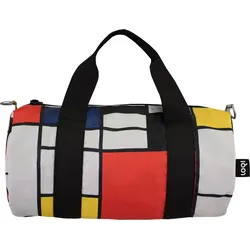 Loqi Weekender Museum Piet Mondrian Composition with Red, Yellow, Blue and Black Tasche mini recycelt