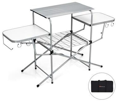 Costway Foldable Outdoor BBQ Table Grilling Stand