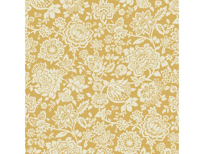 Laura Ashley Vliestapete Trailing Laurissa 1000x52cm, Gelb, Papier, Kunststoff, Floral, Baum/Pflanze/Natur, Rechteckig, 52x1000 cm, Tapeten & Wandverkleidungen, Vliestapeten