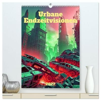Urbane Endzeitvisionen (hochwertiger Premium Wandkalender 2027 DIN A2 hoch), Kunstdruck in Hochglanz