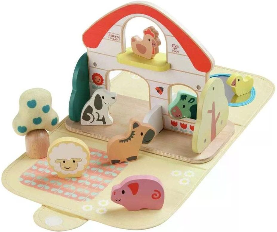 Lernspielzeug HAPE "Farm House Faith", Kinder, bunt (gelb, mehrfarbig), Holz, Textil, Lernspielzeug Lernspielzeug gelb, mehrfarbig Einheitsgröße
