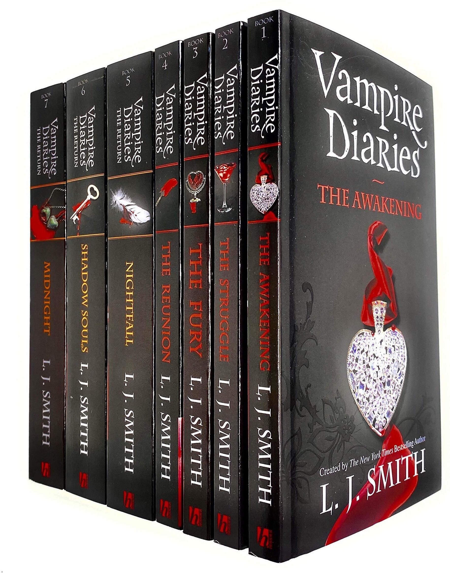 HODDER PUBLISHING Vampire Diaries the Awakening & the Return 7 Books Collection Set by L. J. Smith (Book 1 to 7)