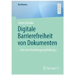 Digitale Barrierefreiheit von Dokumenten, Fachbücher von Linda Kaszuba