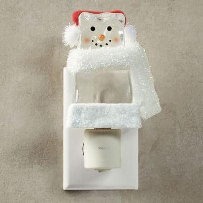 Roman Inc Ice Cube Snowman Nightlight Clear , Clear