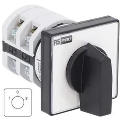 RS PRO Nockenschalter, 2P / 20A, 4 Schliesser, 1, 3, Schalter + Taster