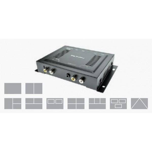 Axion Quad 7005QB Kontrollbox für bis zu 4 Kameras mit Quad-Bilddarstellung