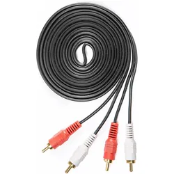 4x Skytronic Audio-Kabel CX402-3 Cinch - Cinch 2.5 m (2.50 m, Cinch Kabel), Audiokabel