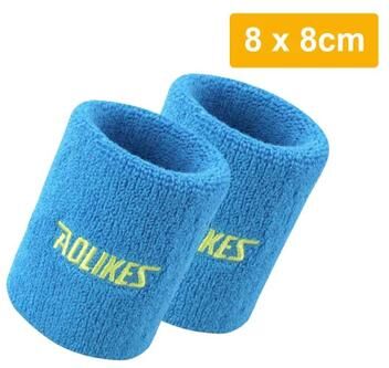 Uplift Picks AOLIKES Moisture Wicking Athletic Wrist Sweatbands blue (8x8 Cm)