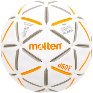 Molten Handball d60 Pro, H2D5000-OW, Größe 2, weiß/orange/grau, 325 Gramm, Spielball