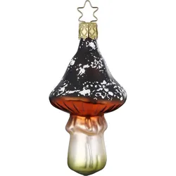 INGE-Glas Manufaktur Christbaumschmuck Glas Fliegenpilz Weihnachtskugeln Weihnachtsbaumschmuck Wald