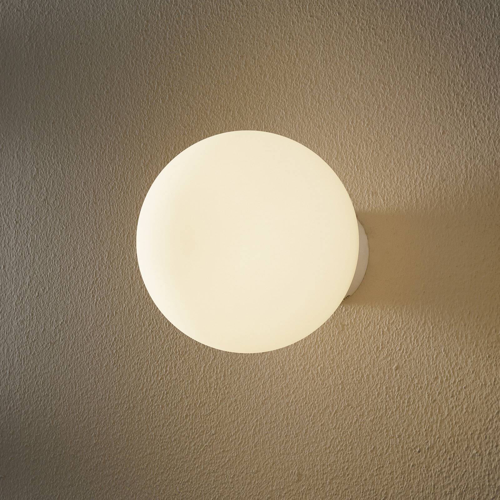 Fabbian Designer væglampe Lumi Sfera, dæmpbar, Hvid/opal, Stue/spisestue, Glas, Design,
