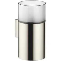 Dornbracht Glashalter 83401979-08 Wandmodell, Glas aus Kristallglas, matt, platin
