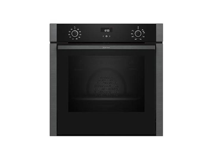 NEFF B3ACE2AG3, N50, Backofen, 60 x 60 cm, Made in Germany, LCD-Display, Versenkbare Tür, CircoTherm, 7 Beheizungsarten, Easy Clean, Kindersicherung, Schnellaufheizung, Graphite-Grey