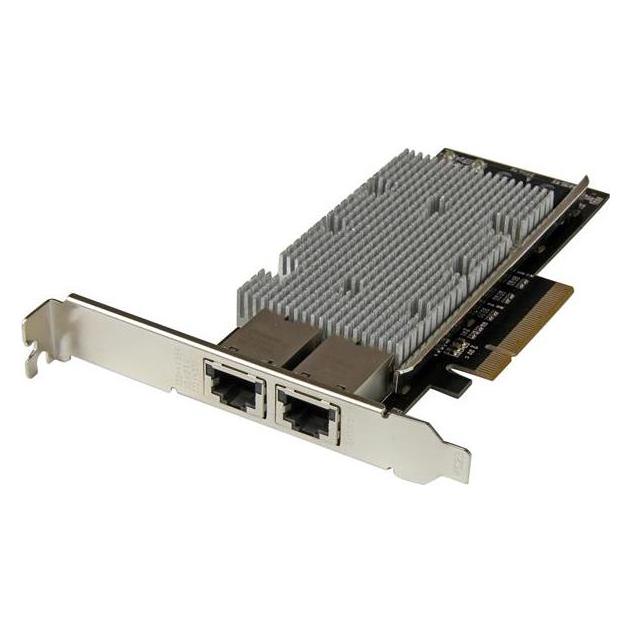StarTech 2 Port PCI Express 10GBase-T Ethernet Netzwerkkarte - 10GbE Ethernet Adapter mit Intel X540 Chip (Mini PCI Express) (ST20000SPEXI)