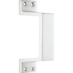 KWS Schiebetorgriff 5315 schräg, 140 mm, Aluminium neusilber eloxiert
