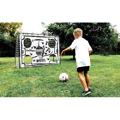 Fußballtor BEST SPORTING "TAKTIK", schwarz (schwarz, weiß), Sport-Tore, Kinder, B/H/L: 76cm x 152cm x 213cm, 1 Stk. Kunstfaser Stahl, Kunstfaser, Stahl, BxLxH: 76x213x152 cm, mit Torwand, B:76cm H:152cm L:213cm