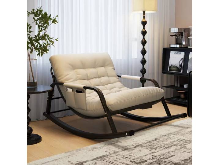 Double chaise à bascule inclinable et confortable pour adultes, balcon, maison, loisirs, salon, célébrité d'internet, canapé de sieste paresseux pour adultes
