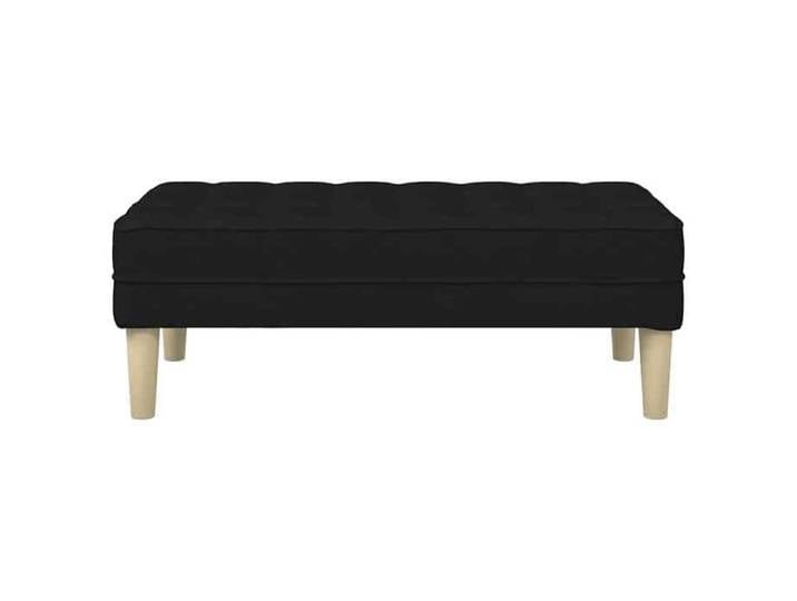 Magnifique Noir Banquette intérieure - banc avec coussin Noir 113X57X39 cm tissu - Pour SALON &&21451