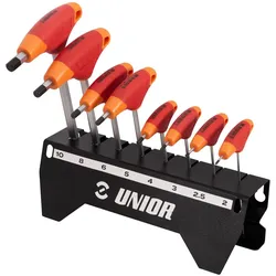 Unior, Sechskantschlüssel, 193HX-US.1 T-Griff Innensechskantschlüssel-Set, HX2-HX10/8