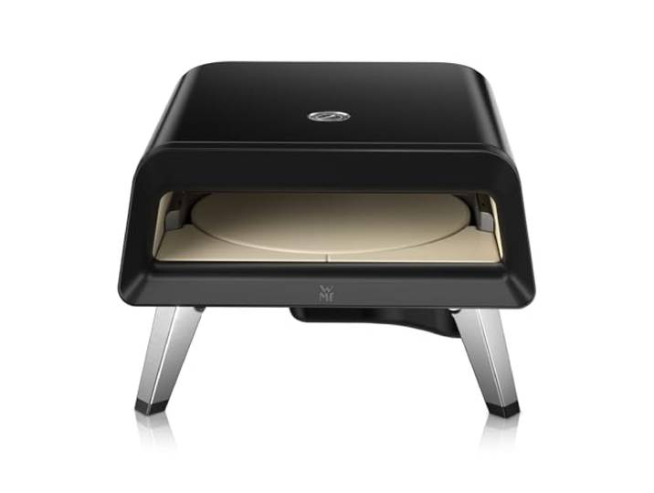 WMF Pizzaiolo Pro Pizzaofen, über 450°C Backtemperatur, großer Pizzastein (Ø 40 cm), automatische Drehmechanik, integrierte Temperaturüberwachung für perfekte Ergebnisse in 90 Sek., Gas Pizzaofen