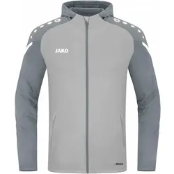 JAKO Performance Kapuzenjacke Kinder soft grey/steingrau 164