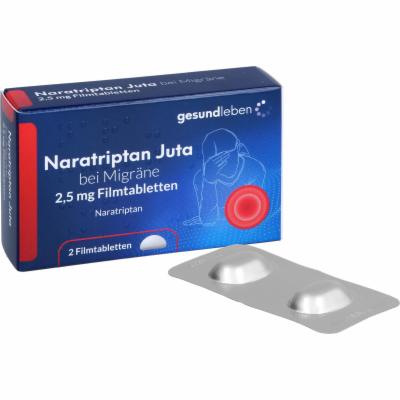 Alliance Healthcare Deutschland GmbH NARATRIPTAN Juta bei Migräne 2,5 mg Filmtabletten 2 St 18774280