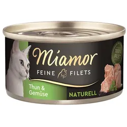 Miamor Feine Filets Naturell Thun & Gemüse | 24x 80g