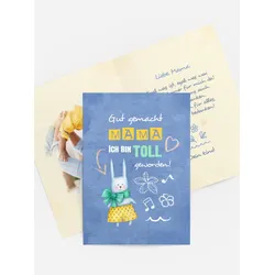 Kreidezeichnung selbst gestalten mit Spruch und Fotos im Onlinedesigner bei Meine-Kartenmanufaktur.de