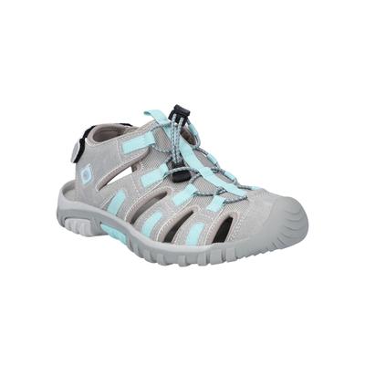 Sandale HI-TEC "Cove Sport", Jungen, Gr. 36, grau (hellgrau, türkis), Obermaterial: 100% Synthetik synthetic., Schuhe Sandale
