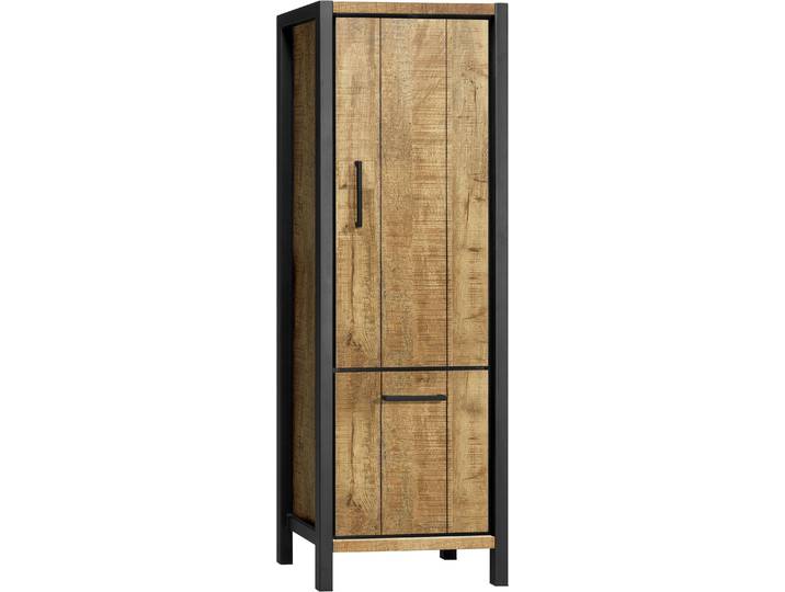 Mehrzweckschrank OMG DESIGN Ocean, Vitrine, Wohnzimmerschrank , gelb (mango), B:70cm H:200cm T:48cm, Melamin, Schränke, Mehrzweckschrank, mit Soft-Close, in zwei Breiten