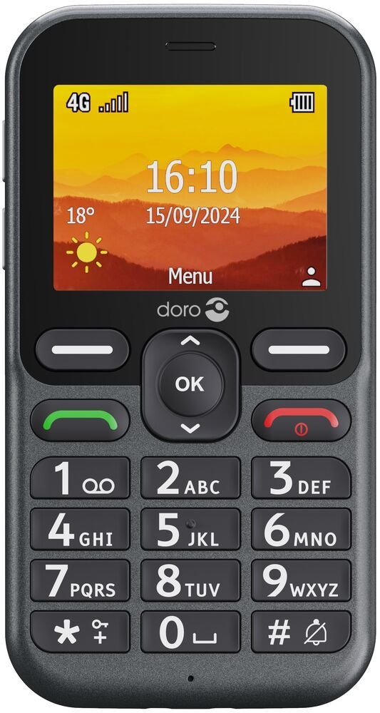 Doro Leva L10 4G Smartphone 6,1 cm (2.4 Zoll 2 MP Single SIM (Schwarz) 8739