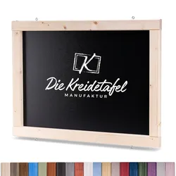 Die Kreidetafel Manufaktur Kreidetafel mit Holzrahmen / Kiefer 90x60cm