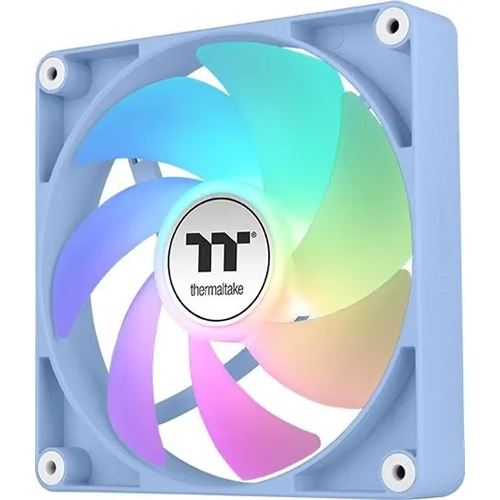 120x120x25mm Thermaltake CT120 ARGB Sync PC Cooling Fan Hydrangea Blue 2 Pack/